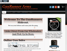 Tablet Screenshot of gunrunnerarms.com